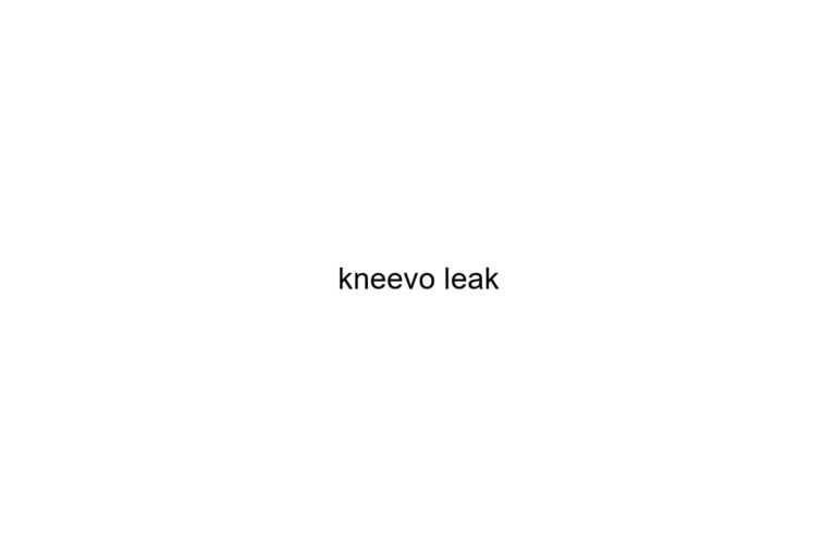 kneevo leak