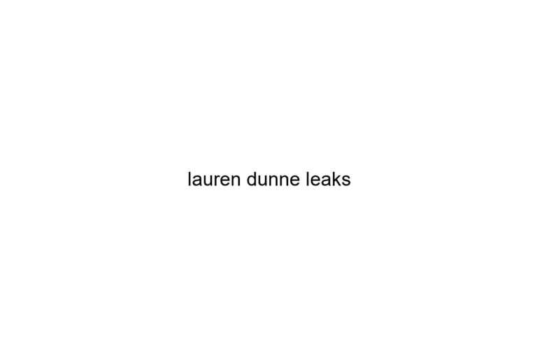 lauren dunne leaks