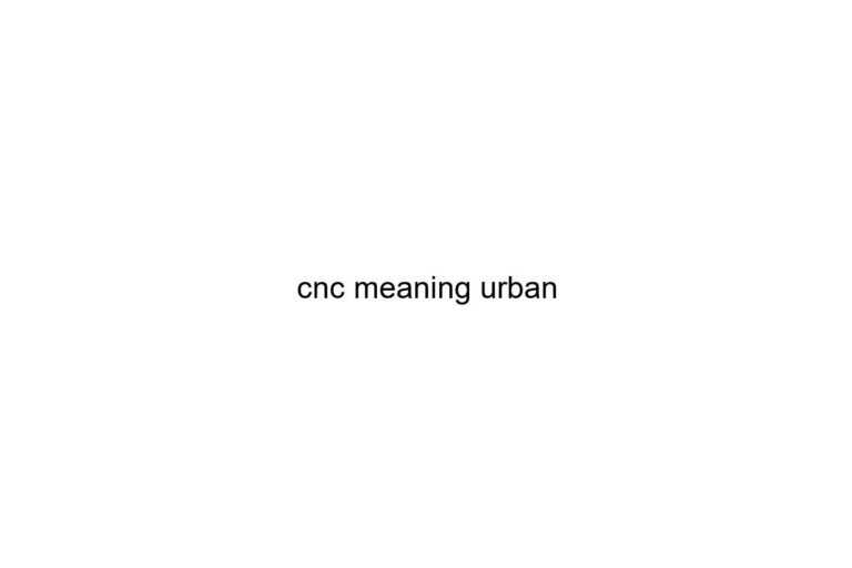 cnc meaning urban