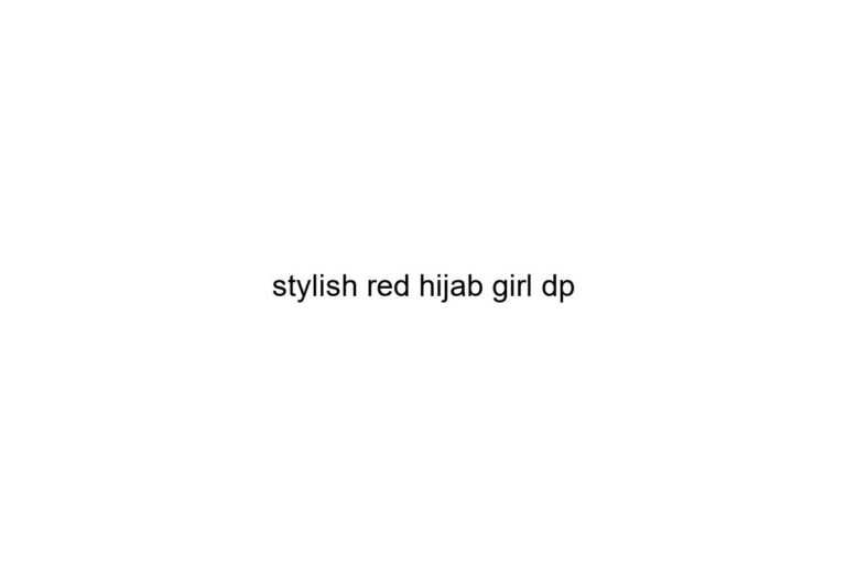 stylish red hijab girl dp