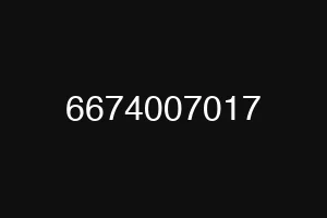 6674007017