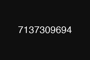 7137309694